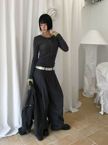 MODERN TWO-TUCK SLACKS